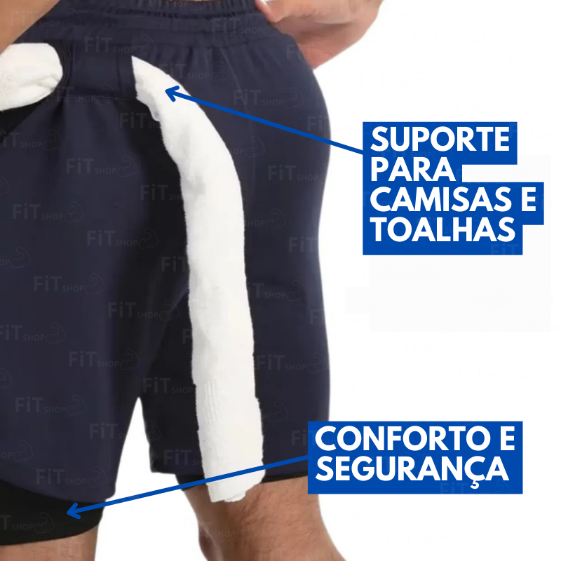 Shorts de Compressão DryFit 2 em 1 - FiT Shop
